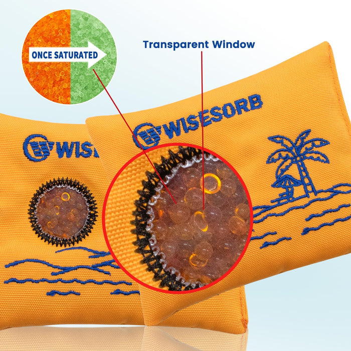 100g Packs Rechargeable Desiccant Packs, Orange Indicating Silica Gel Packets, Moisture Absorber for Storage, Seeds, 3D Filaments, Electronics, Safes, Luggage - Reusable Dehumidifier Bags