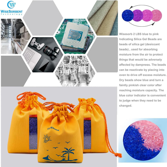 1000g Blue Indicating Silica Gel Beads（3-5mm） for Moisture Control