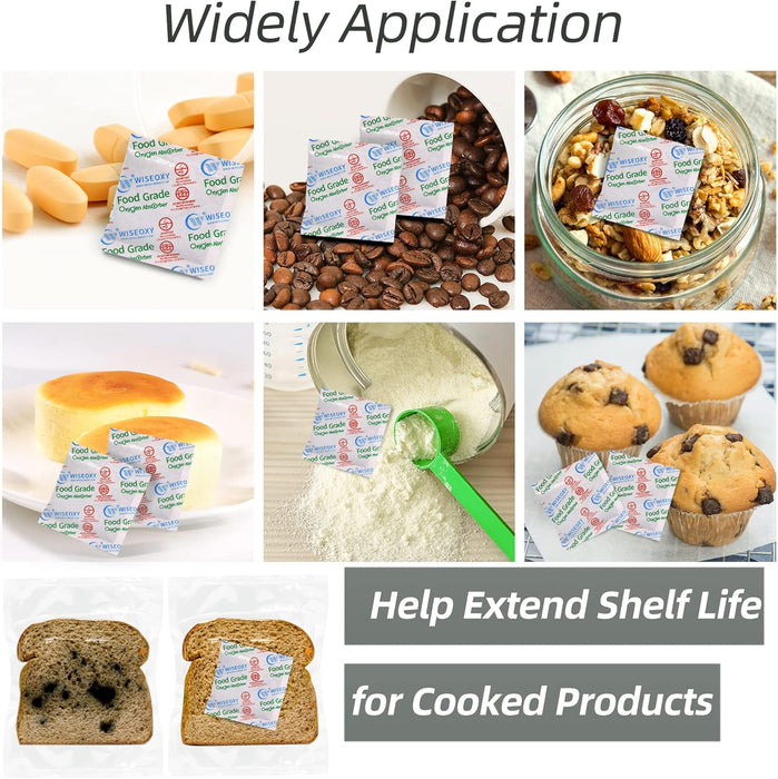 300CC Oxygen Absorbers for Food Storage, Food Grade Oxygen Absorbers, O2 Absorbers Food Grade for Food Storage