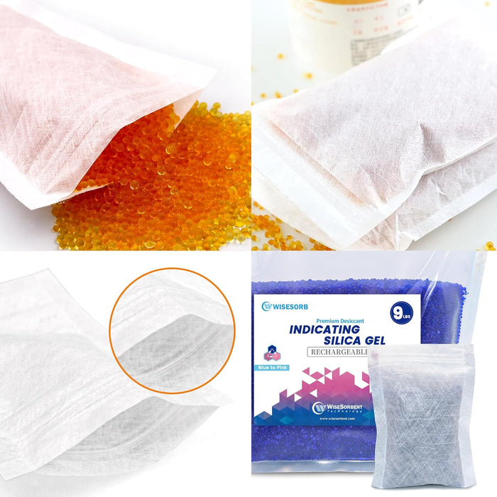 6.3 by 8.2 Inch Zip Lock Storage Bags Breathable Paper Bags for Small Items, Silica Gel Beads, Desiccant, Jewelry, Samples