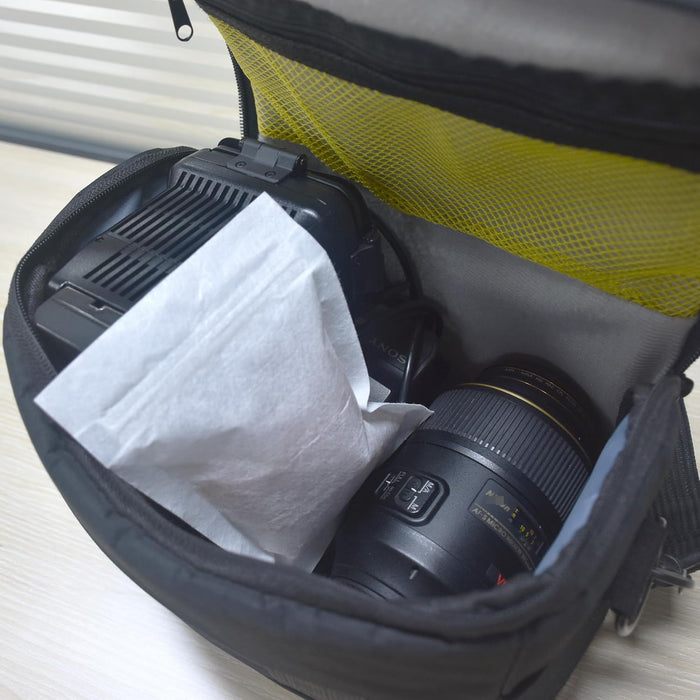 6.3 by 8.2 Inch Zip Lock Storage Bags Breathable Paper Bags for Small Items, Silica Gel Beads, Desiccant, Jewelry, Samples