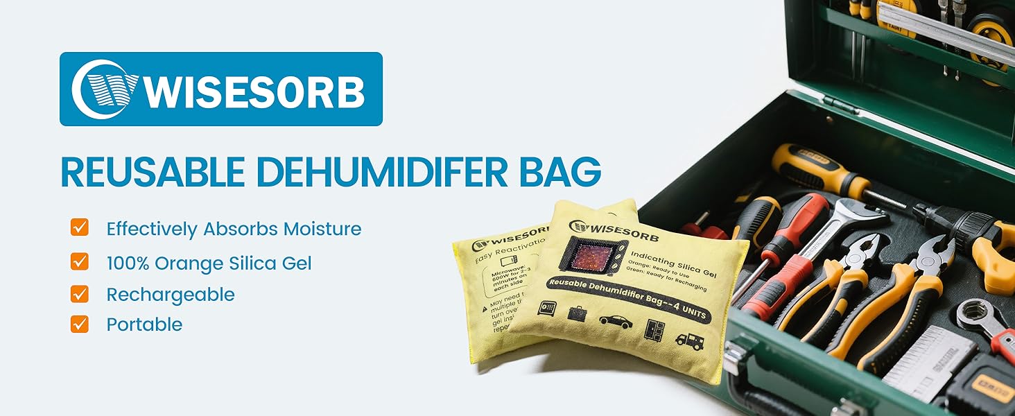 4U Indicating Desiccant Packs with Transparent Window-Rechargeable