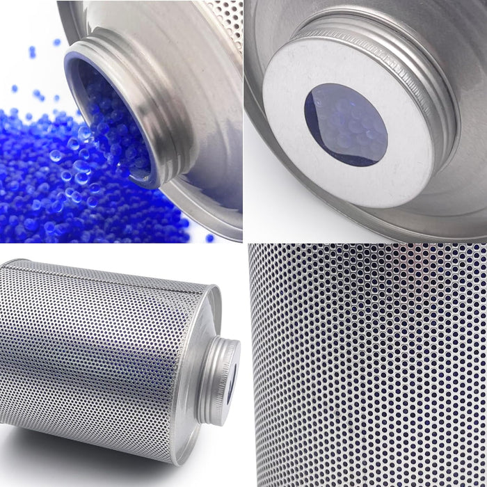 800g Iron Can Silica Gel Desiccant with Moisture Indicator (Blue to Pink) – Reactivable