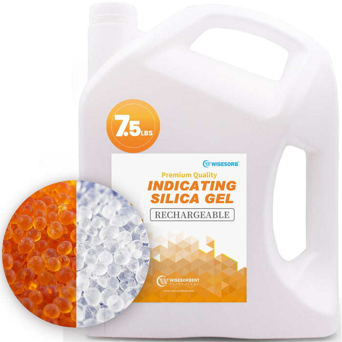 7.5 LBS Premium Indicating Silica Gel Beads (Orange to White)