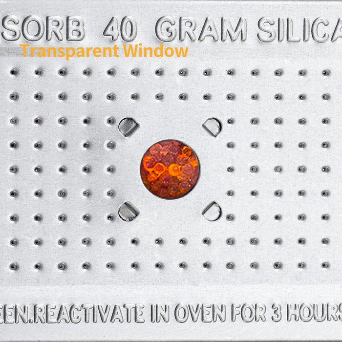 40 Gram Reusable Indicating Silica Gel Canister(Orange to Green)