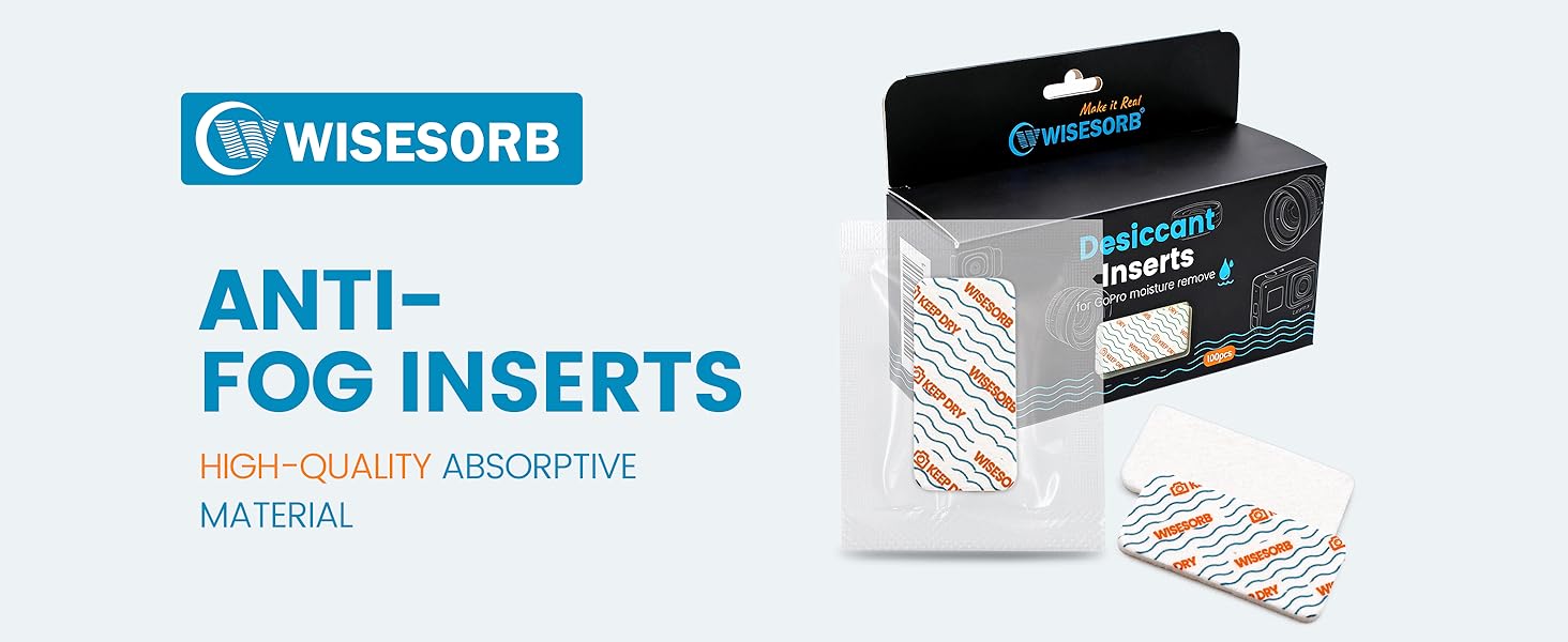 GoPro Anti-Fog Inserts - Desiccant Inserts for Camera Housing