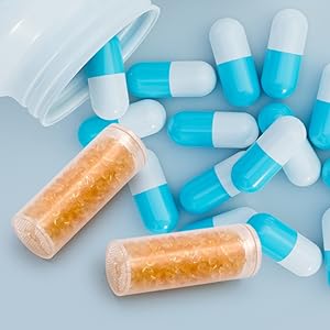 0.5 Gram Desiccant Packs Food Grade, Silica Gel Canister with Indicating Silica Gel Beads (Orange to Green), Silica Gel Packets Moisture Absorber Packets