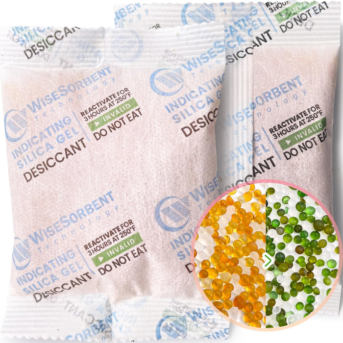 50 Gram New Verna Indicating Deisiccant Packs（Orange to dark green）