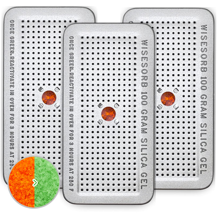 100Gram Reusable Indicating Silica Gel Canister(Orange to Green)