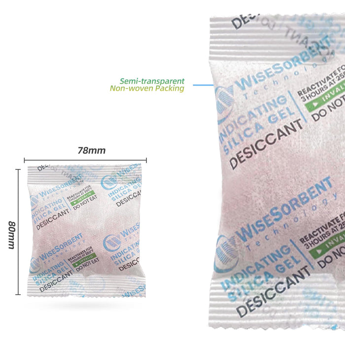 20 Gram New Verna Indicating Deisiccant Packs（Orange to dark green）