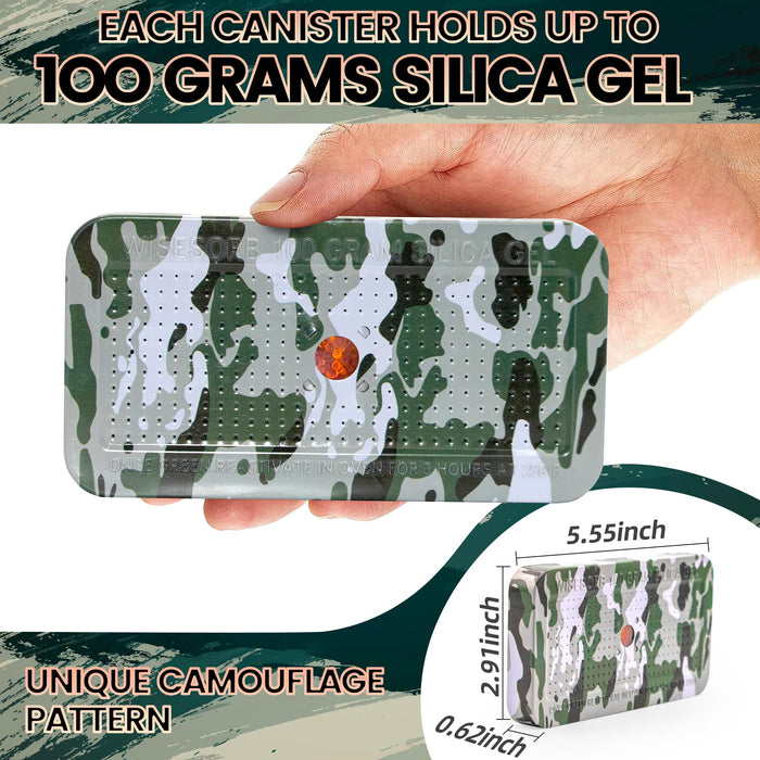 100 Gram X 84PCS Camouflage Pattern Reusable Silica Gel Packets(Orange to Green)