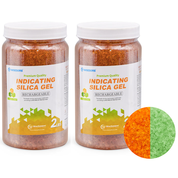 5.5 LBS) Dry & Dry Premium Orange Indicating Silica Gel Desiccant B