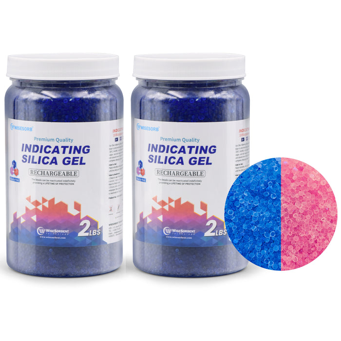 2LBS Indicating Silica Beads (Blue to Pink)