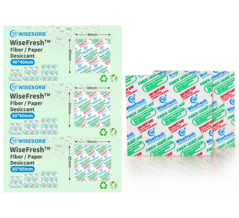 Fiber Desiccant Card 2.36 x 2.36 x 0.04 Inch