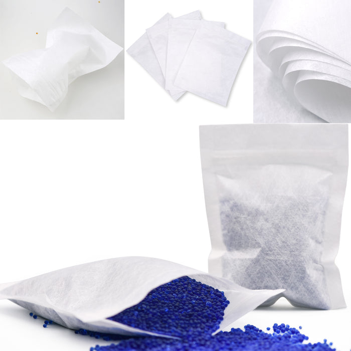 8LBS Indicating Silica Gel Beads (Blue to Pink) with 8pcs Resealable Nonwoven Zip Bags