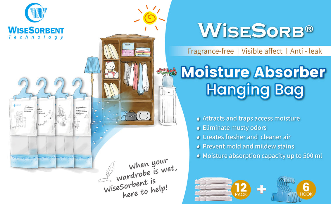 Wardrobe Moisture Absorber 20 Pack Hanging Dehumidifier Against Moisture  Anti-Mould