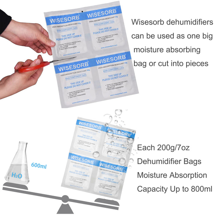 Moisture Absorbers 7oz/Pack Dehumidifier Bags