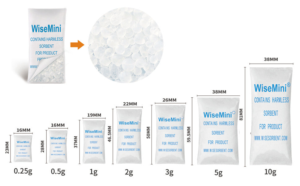 Indicating Silica Gel Packets (OPP) 10gm