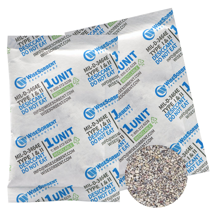 Tyvek 33 Gram Bentonite Clay Desiccant Packs 1U