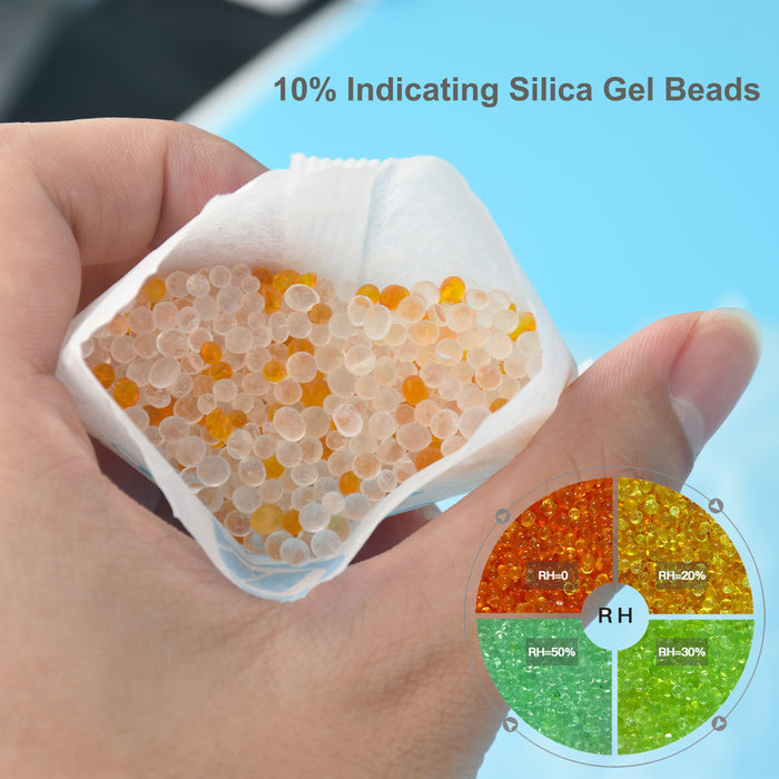 10 Gram Non-Woven Paper Silica Gel Packs Orange Color Indicating —  Wisesorbent Store