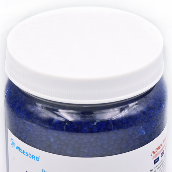 Color Changing Blue-Pink Silica Gel Desiccant, Poly Jar 500 Grams
