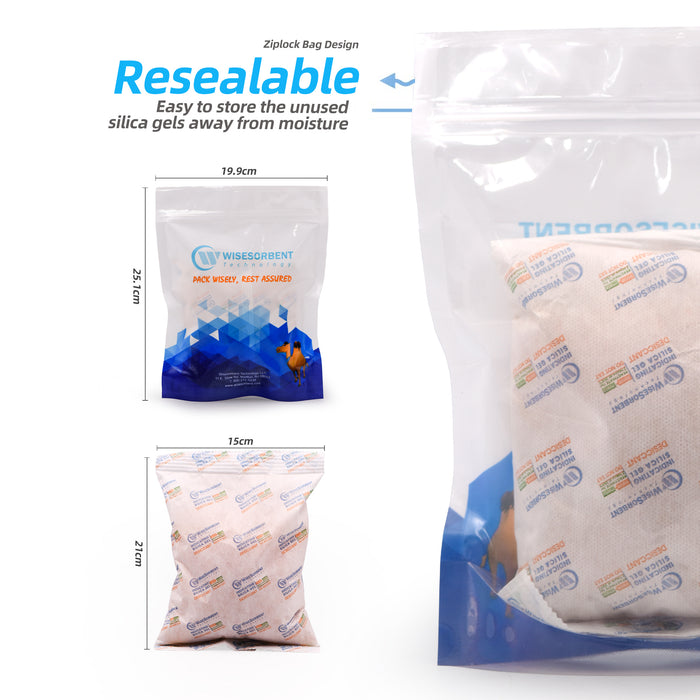 500 Gram Reusable Indicating  Silica Gel Pouch(Orange to Green)