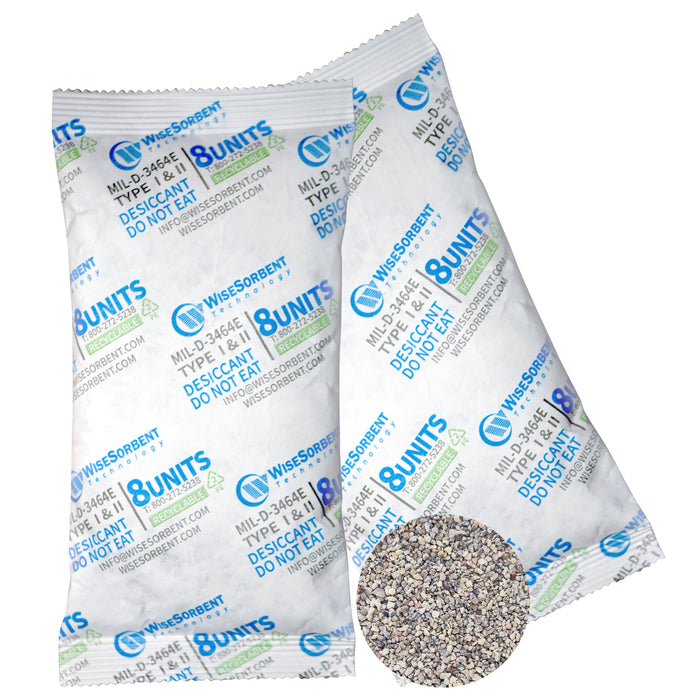 Tyvek 264 Gram Bentonite Clay Desiccant Packs 8U