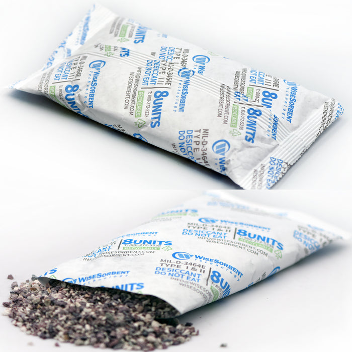 Tyvek 264 Gram Bentonite Clay Desiccant Packs 8U