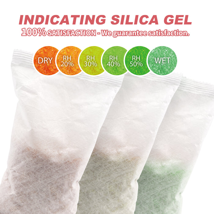 250 Gram Reusable Indicating Silica Gel Car Gun Safe Piano Dehumidifier, Basement Moisture Absorbers