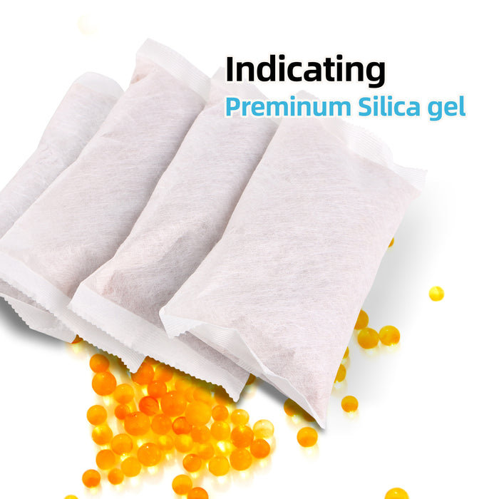 250 Gram Reusable Indicating Silica Gel Car Gun Safe Piano Dehumidifier, Basement Moisture Absorbers