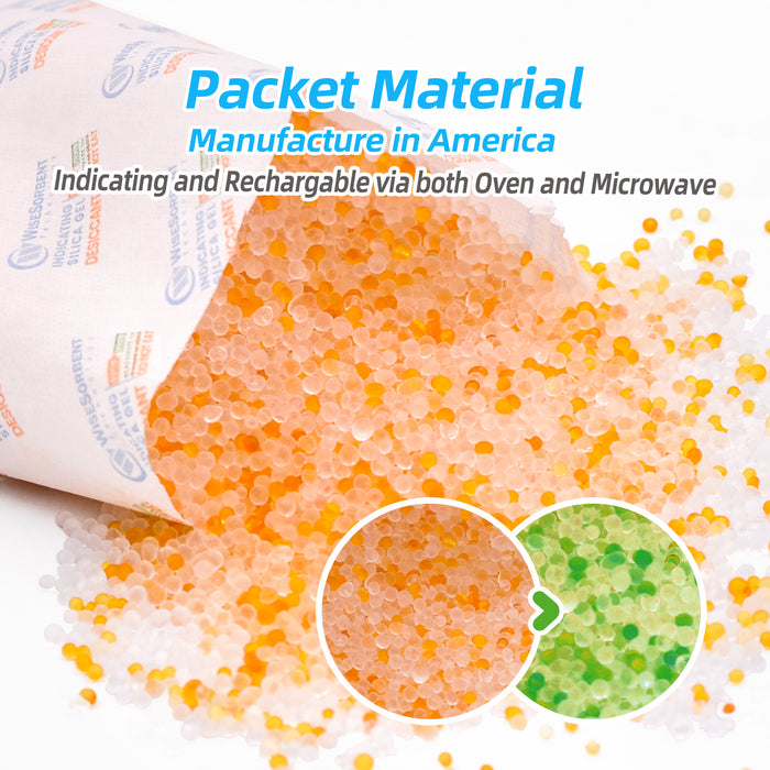 500 Gram Reusable Indicating Silica Gel Pouch(Orange to Green) —  Wisesorbent Store