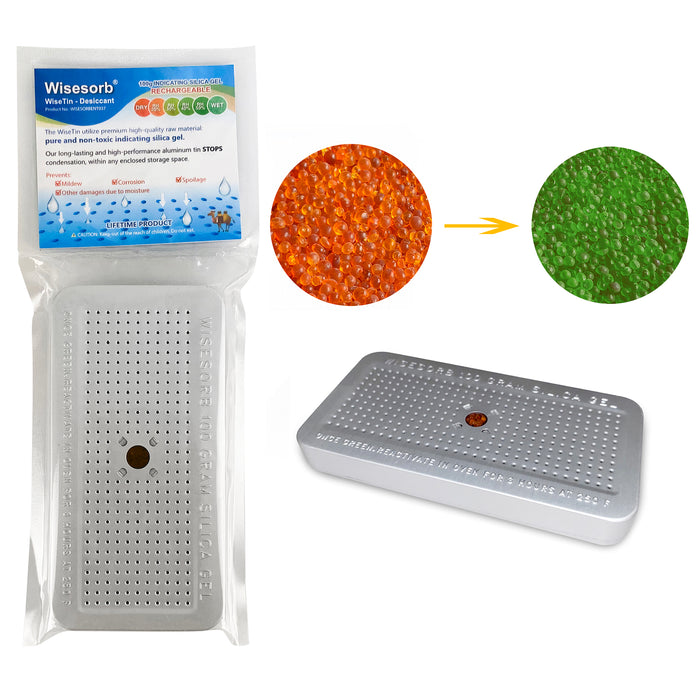 wisedry [ 5 LBS ] Silica Gel Beads Reusable Color Indicating Rechargeable