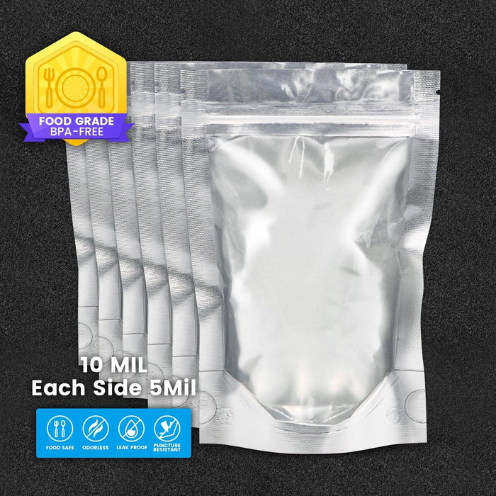 4x6 Inch Smell Proof Bags with Clear Window Resealable Mylar Bags Leak Proof