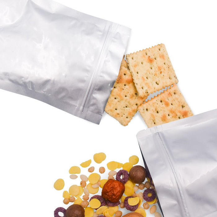 5x7 Inch Mylar Bags for Food Storage Resealable Zipper Heat Sealable